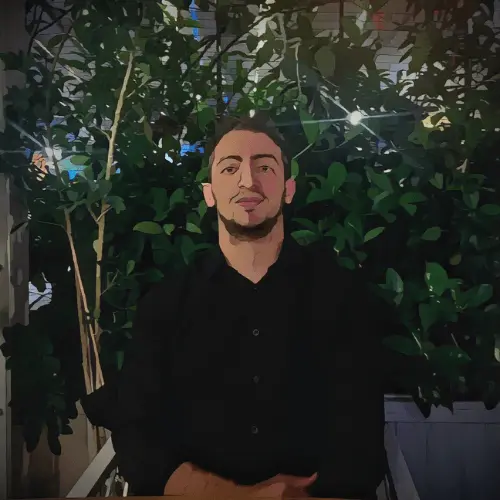 Web geliştirici ve dijital tasarımcı Ferhat Karataş'ın karikatür çizimi